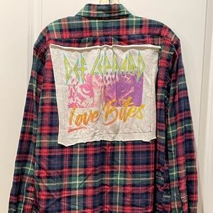 Def Leppard flannel